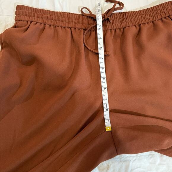 Express Brown Ankle Mid Rise Cropped Jogger Pants sz L - Picture 7 of 12
